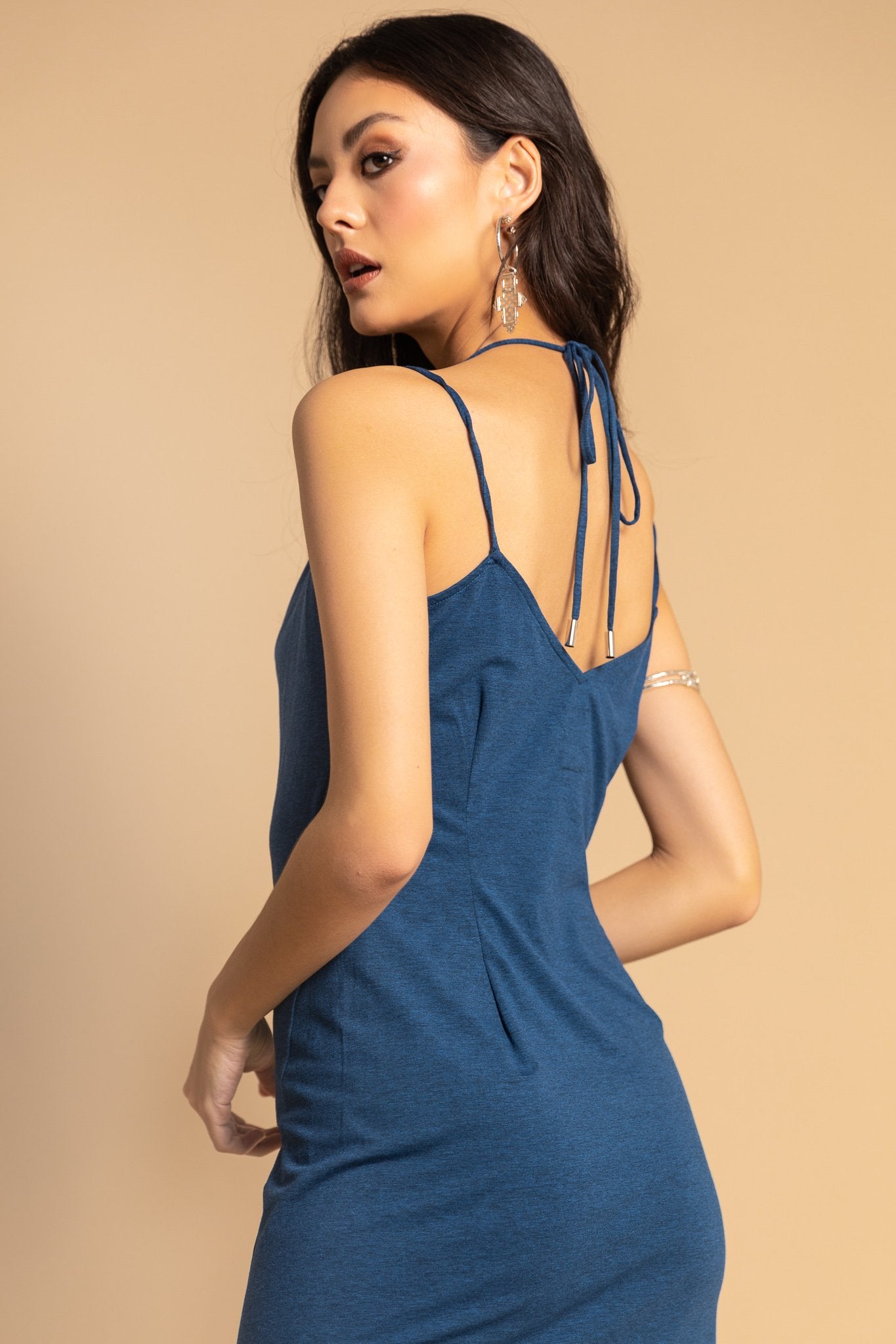 Serel Graphene Cotton Dress with Front Split