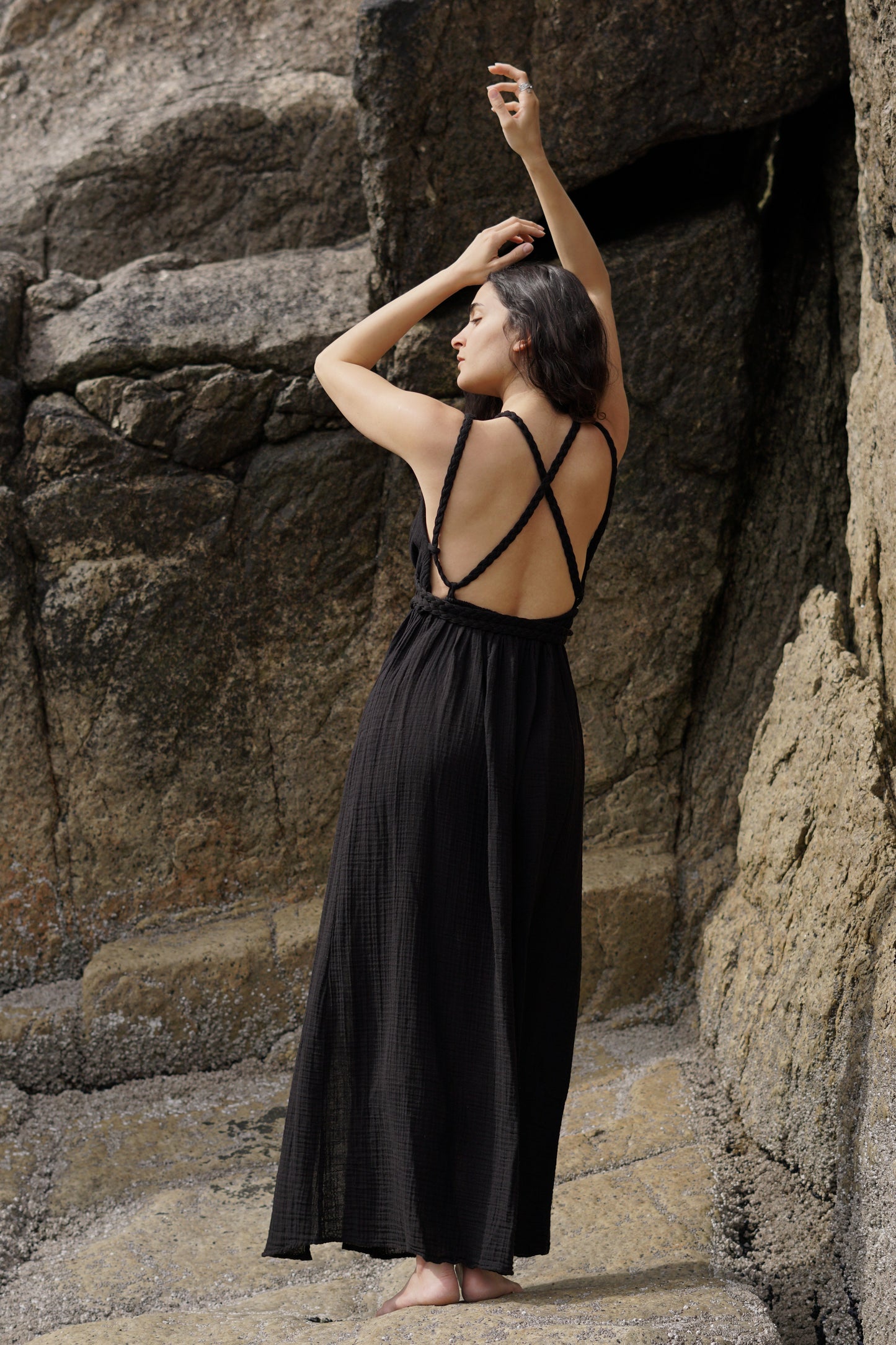 Seren Organic Cotton Boho Maxi Dress