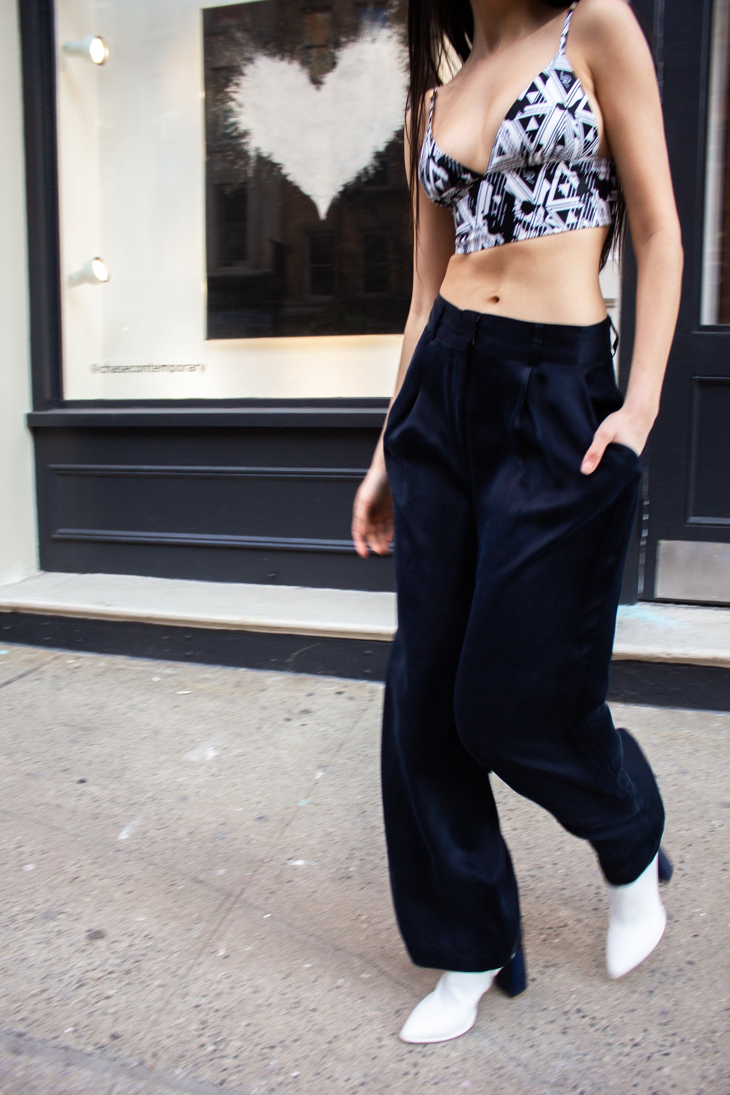 Éline Japanese Silk Tailored Pants