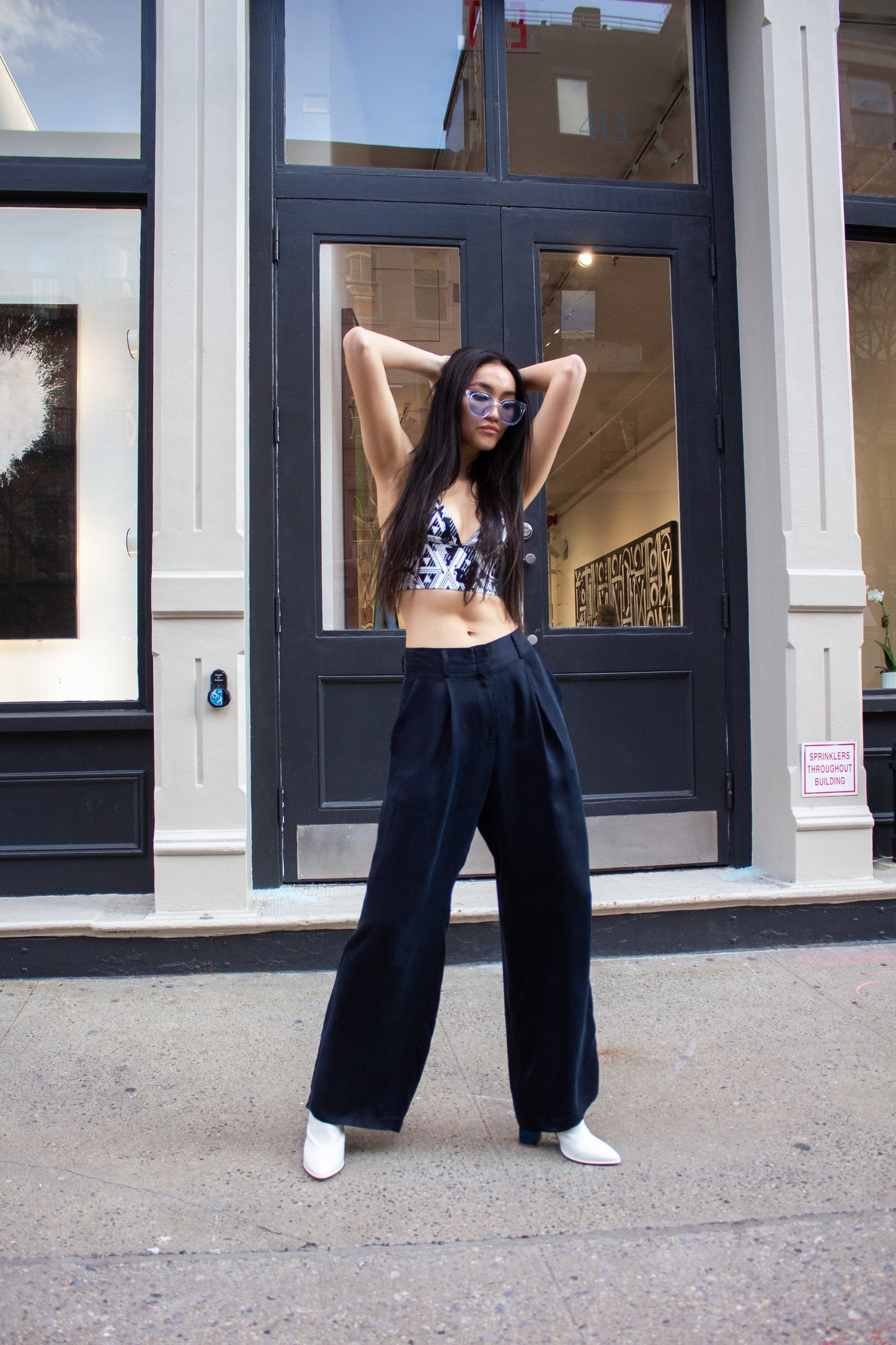 Éline Japanese Silk Tailored Pants