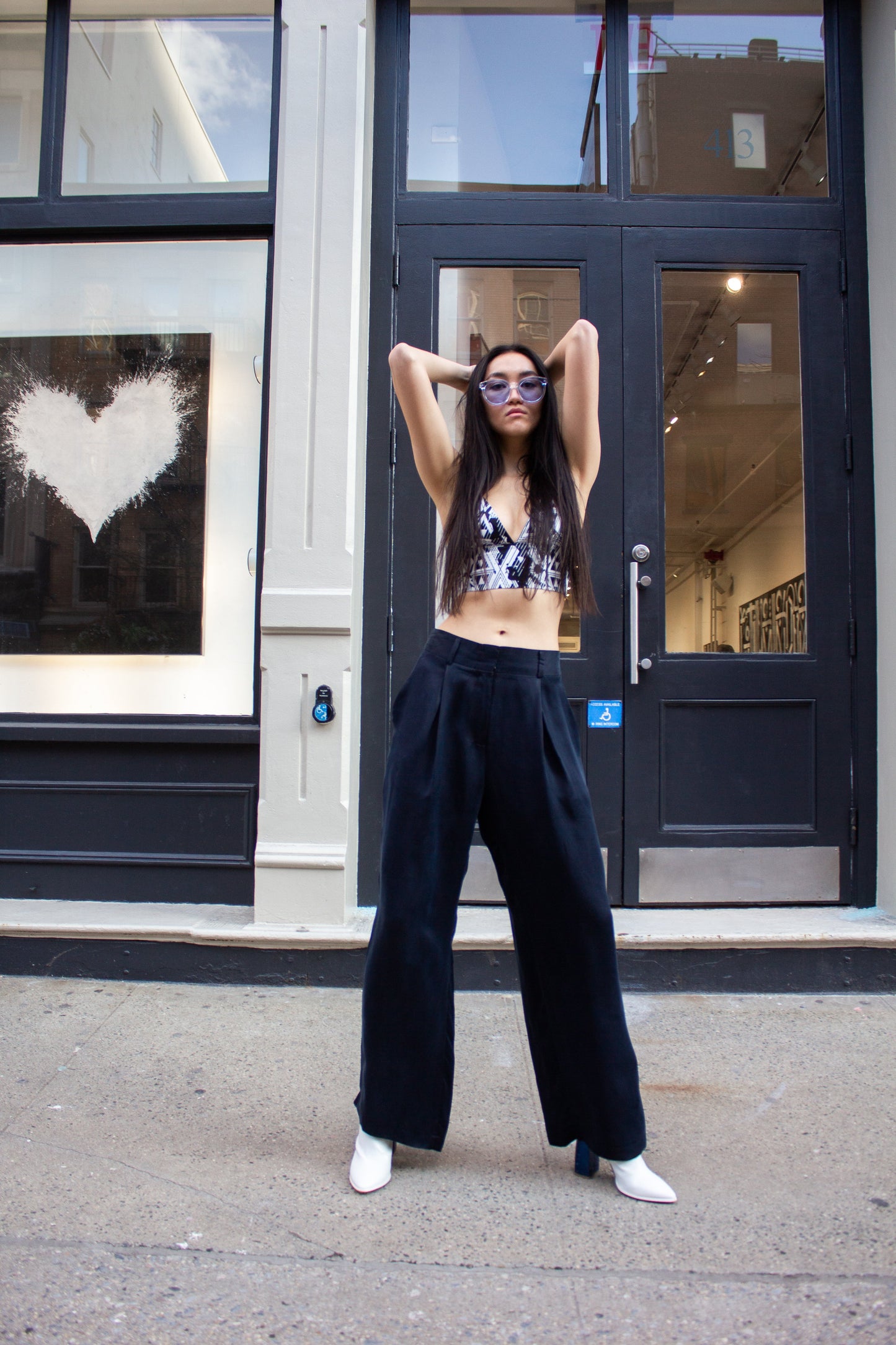 Éline Japanese Silk Tailored Pants