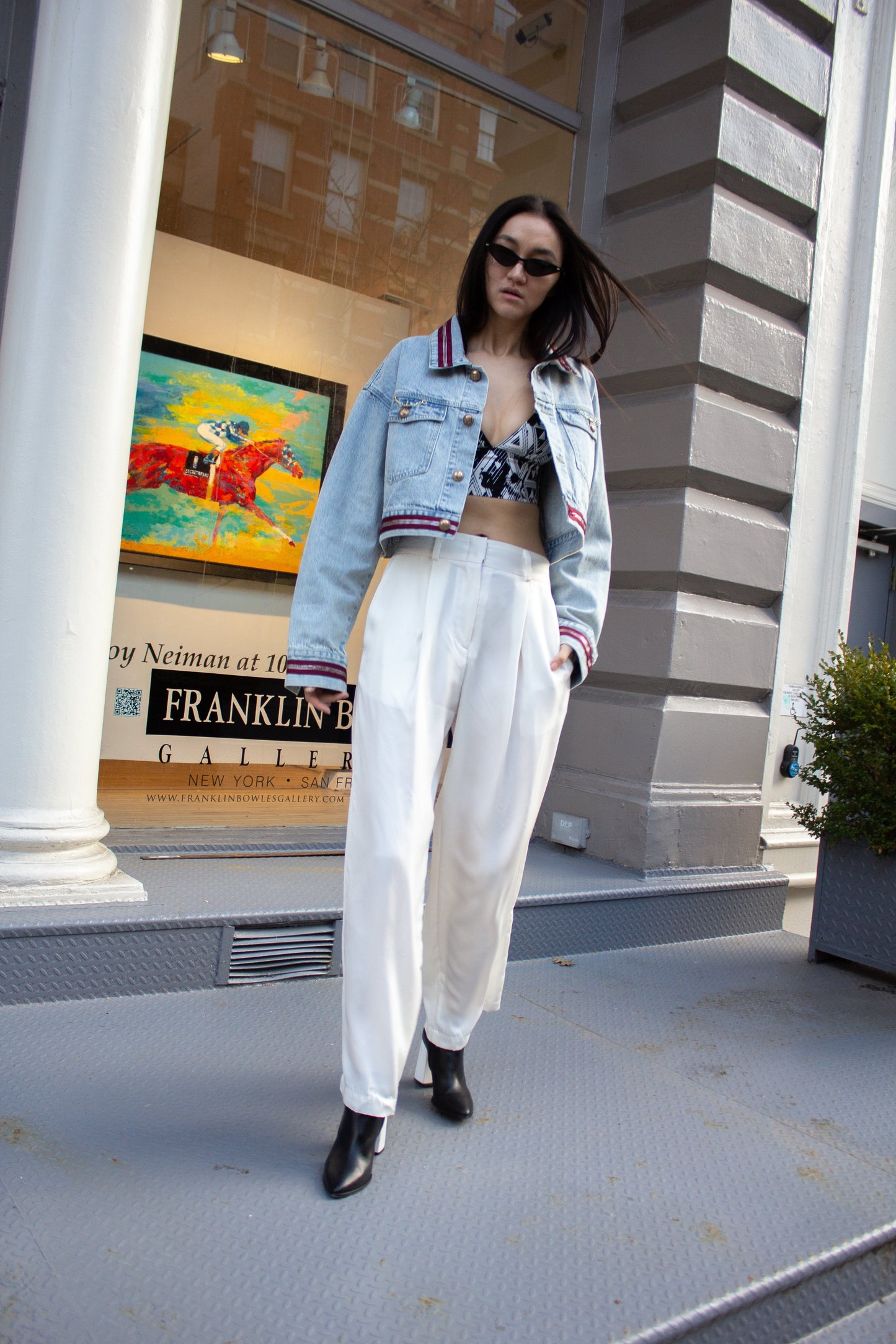 Maëlle Structured Cotton Denim Jacket