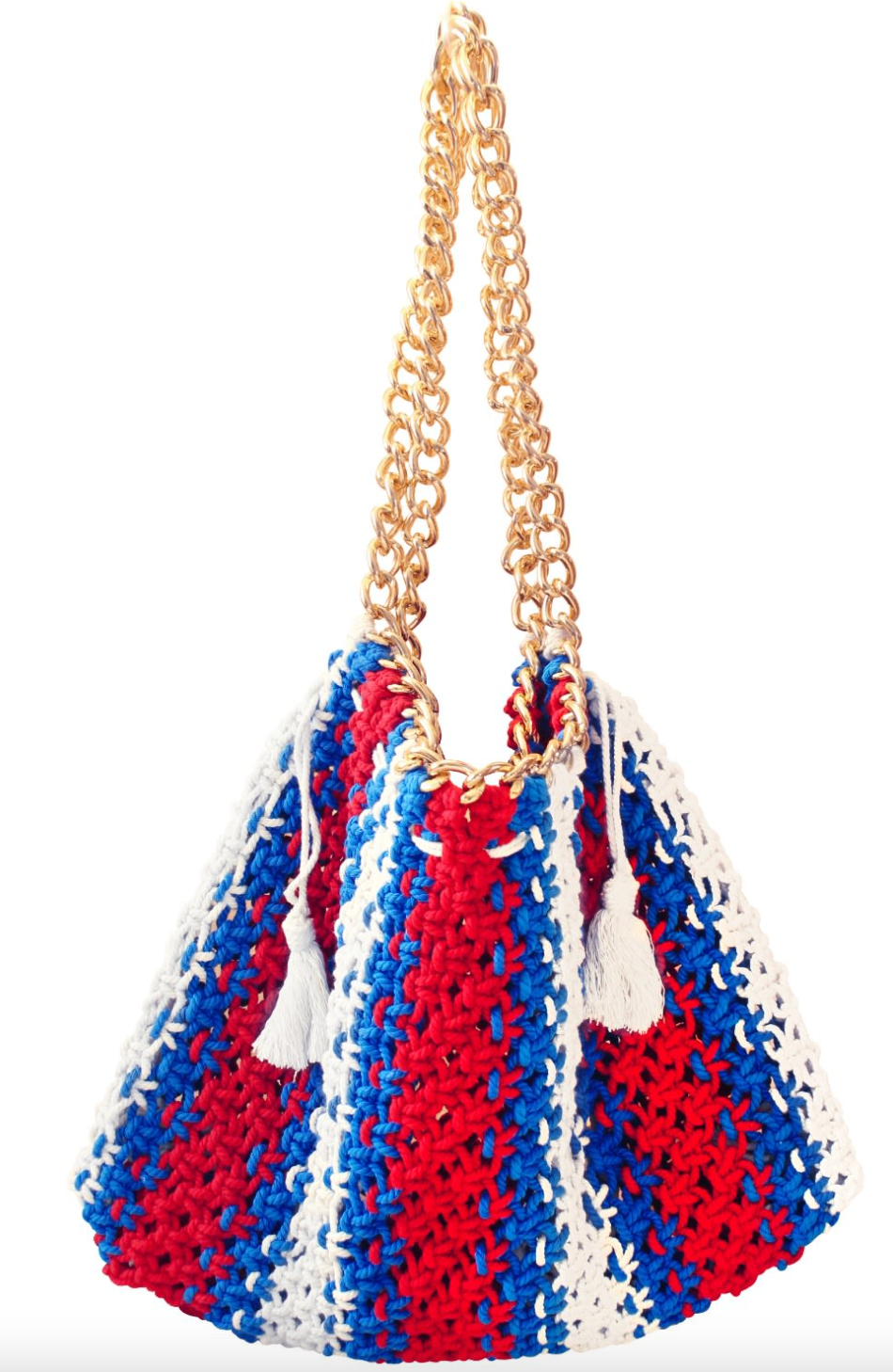 RIVIERA Macrame Tricolor Beach Bag