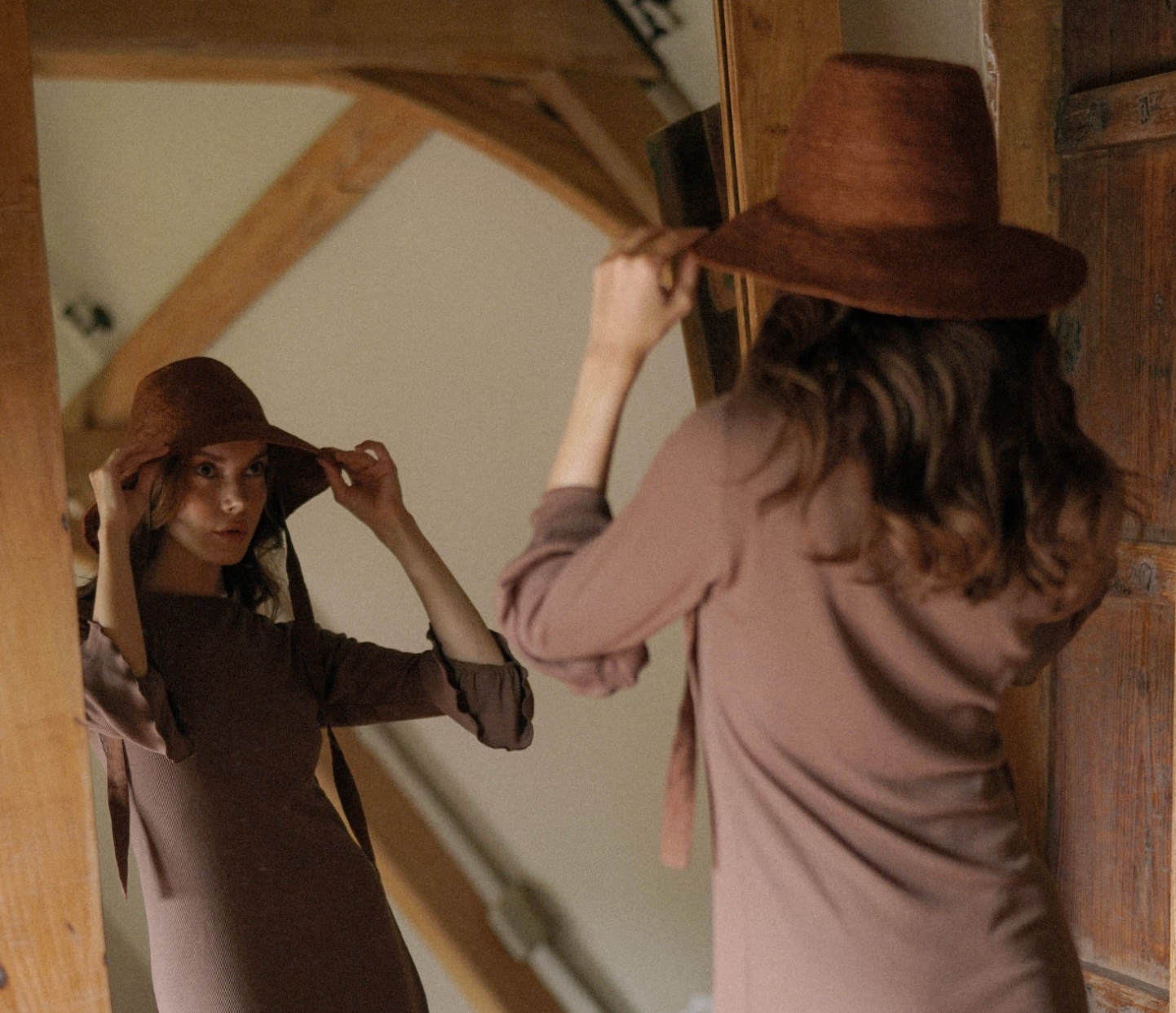 CARA Burnt Sienna Jute Straw Hat