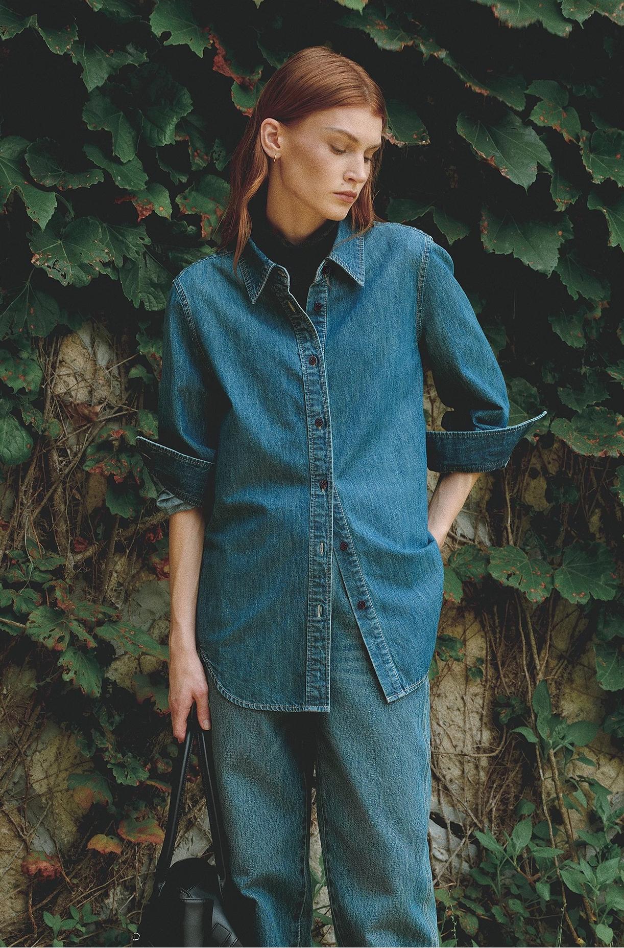 Ardène Italian Denim Tailored Shirt