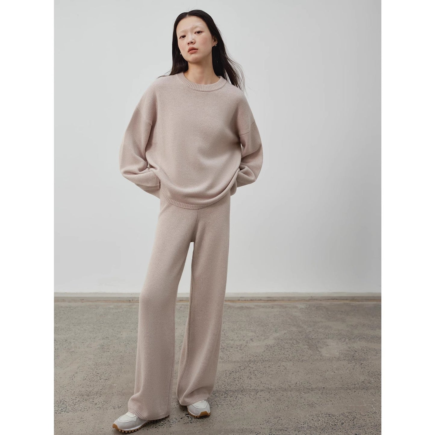 Solange Merino Wool Knit Set, Top & Pants