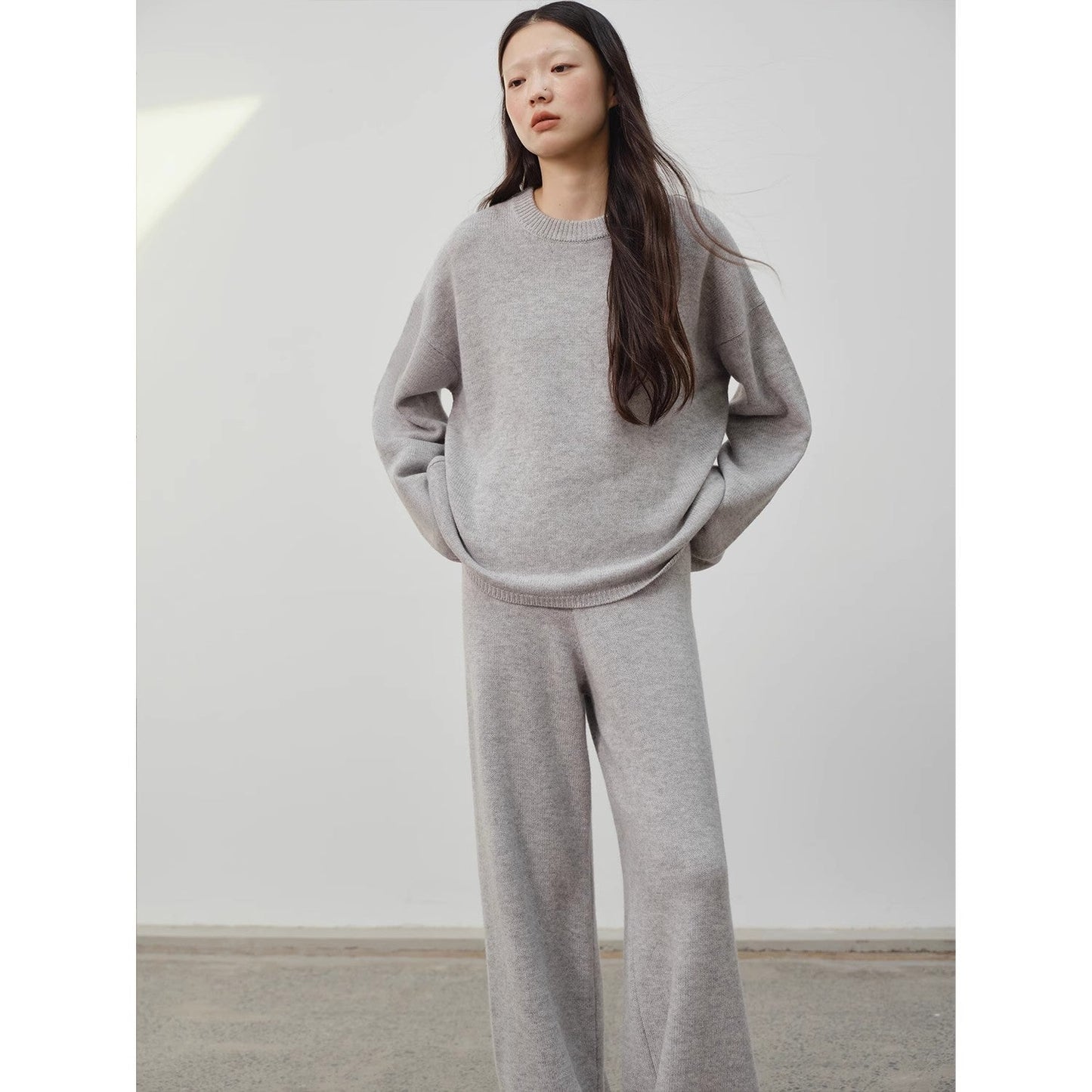 Solange Merino Wool Knit Set, Top & Pants