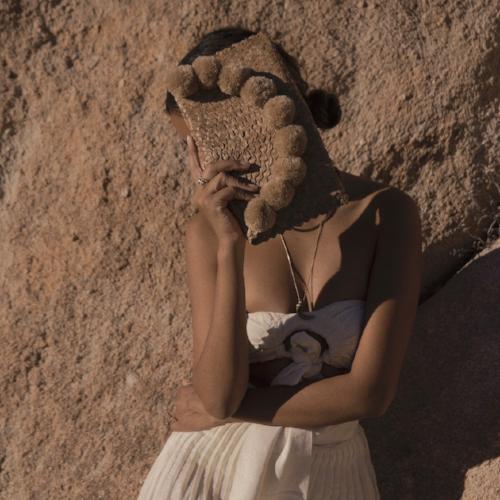 PALOMA Natural Beige Straw Party Clutch in