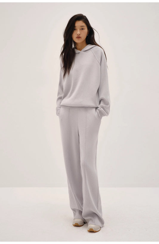 Auriane Wool-Blend Straight Knit Pants