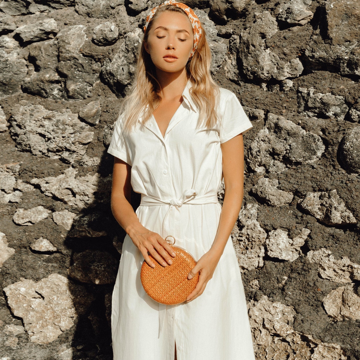 Lunelle Safari off white Linen Dress
