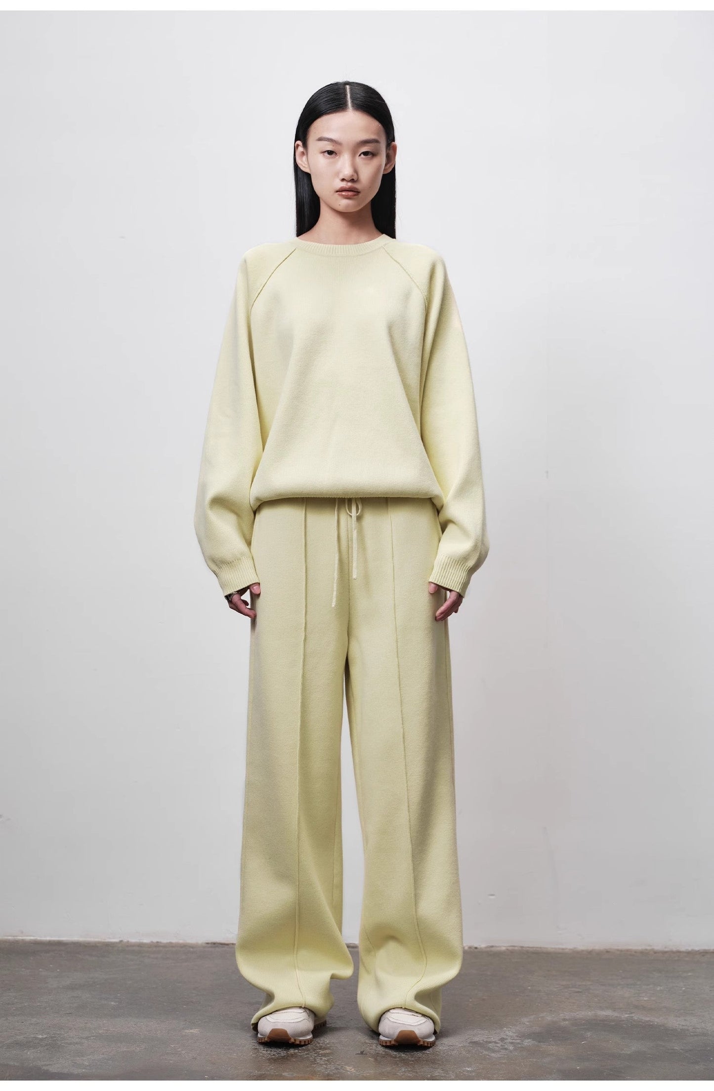 Auriane Wool-Blend Straight Knit Pants