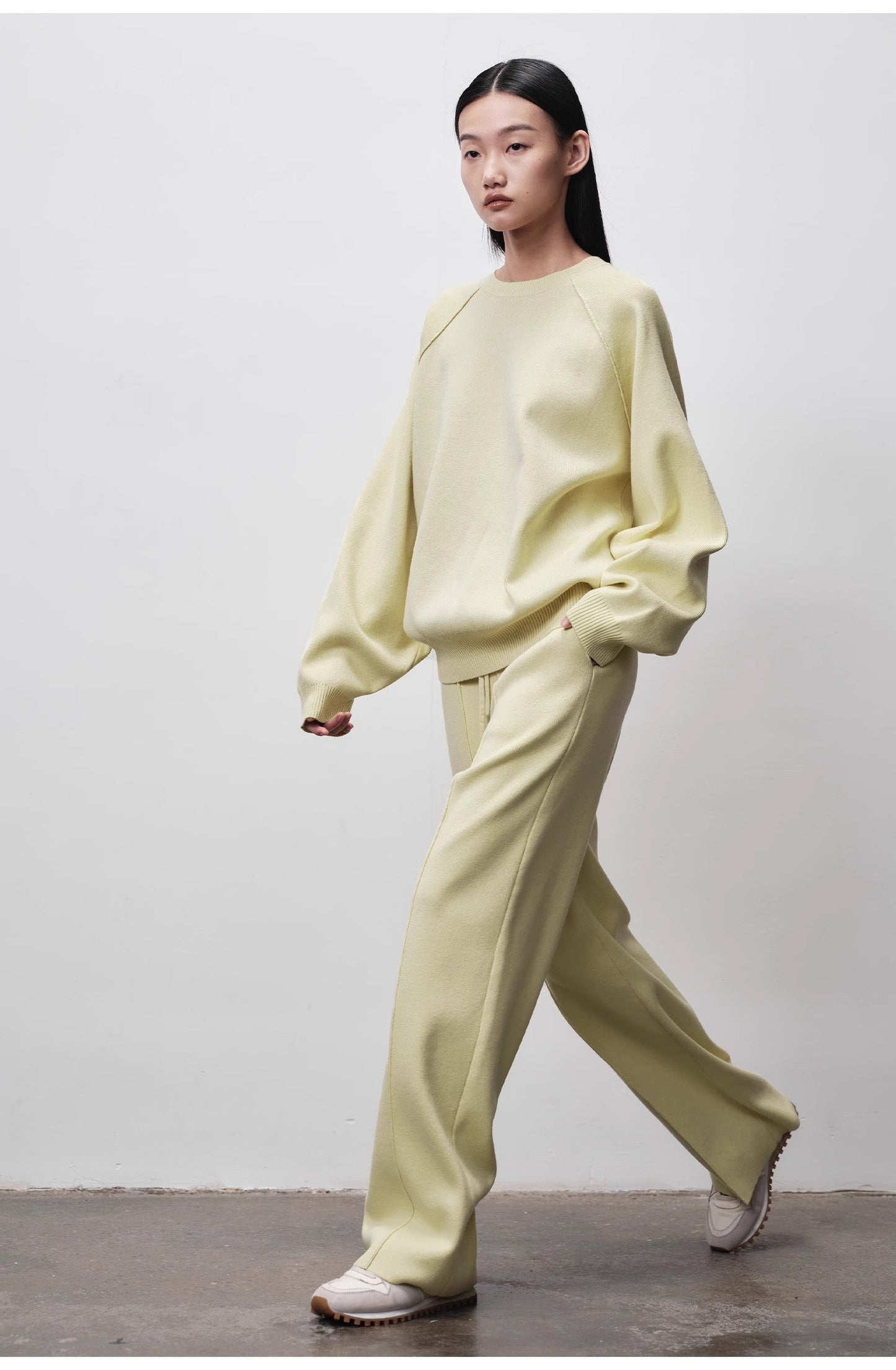 Auriane Wool-Blend Straight Knit Pants