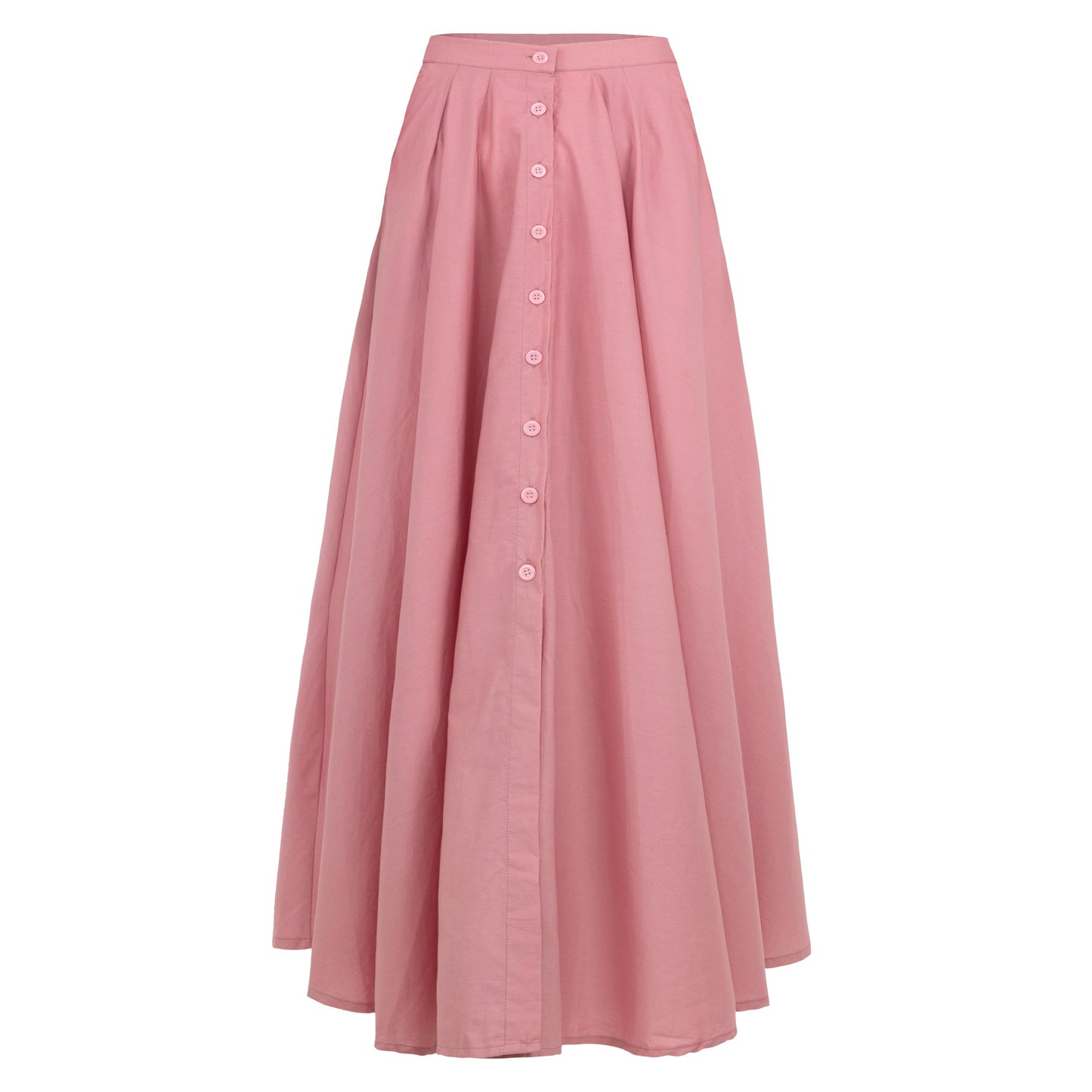 Aurea Blush Pink Bamboo Maxi Skirt