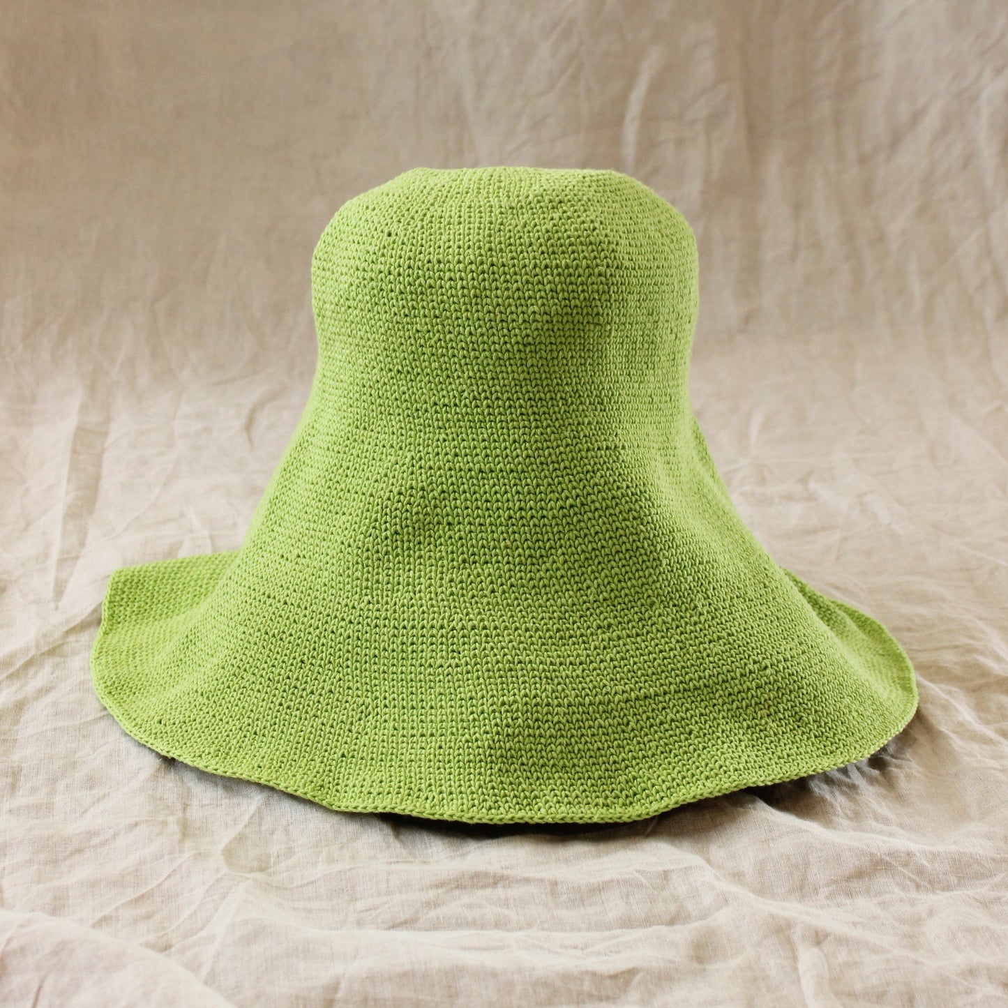 CALLA Crochet Sun Hat, Lime Green