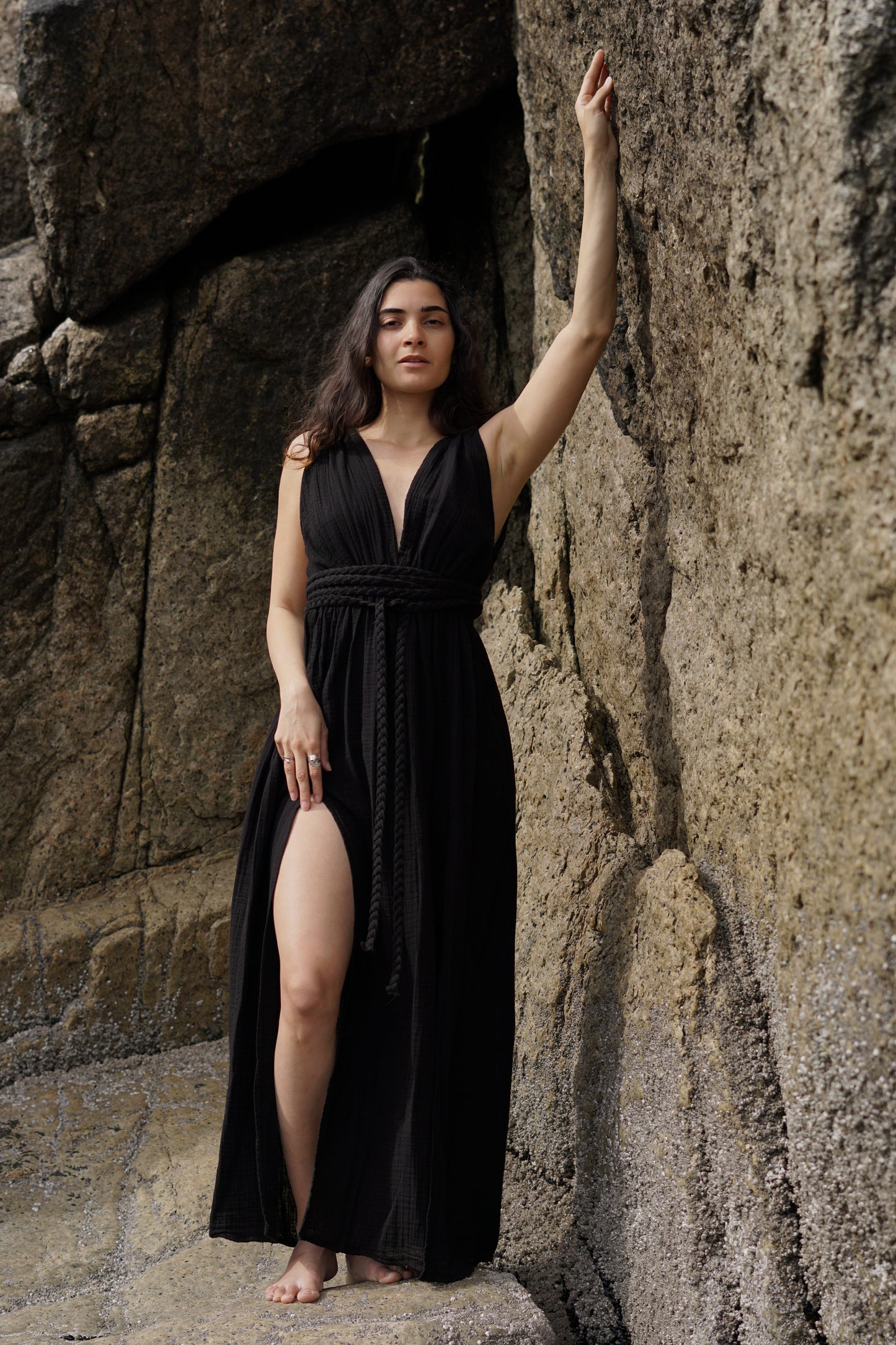 Seren Organic Cotton Boho Maxi Dress