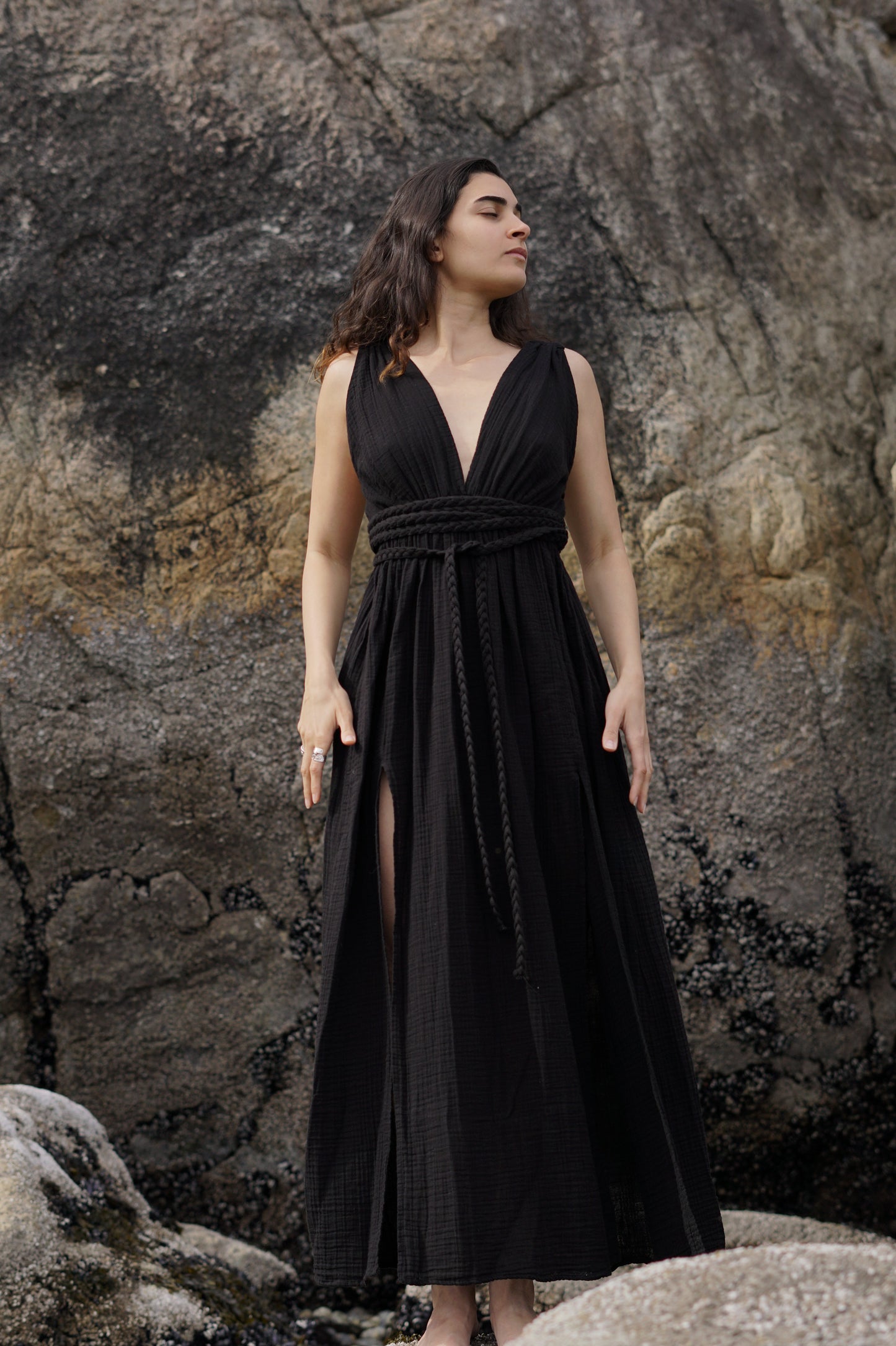 Seren Organic Cotton Boho Maxi Dress