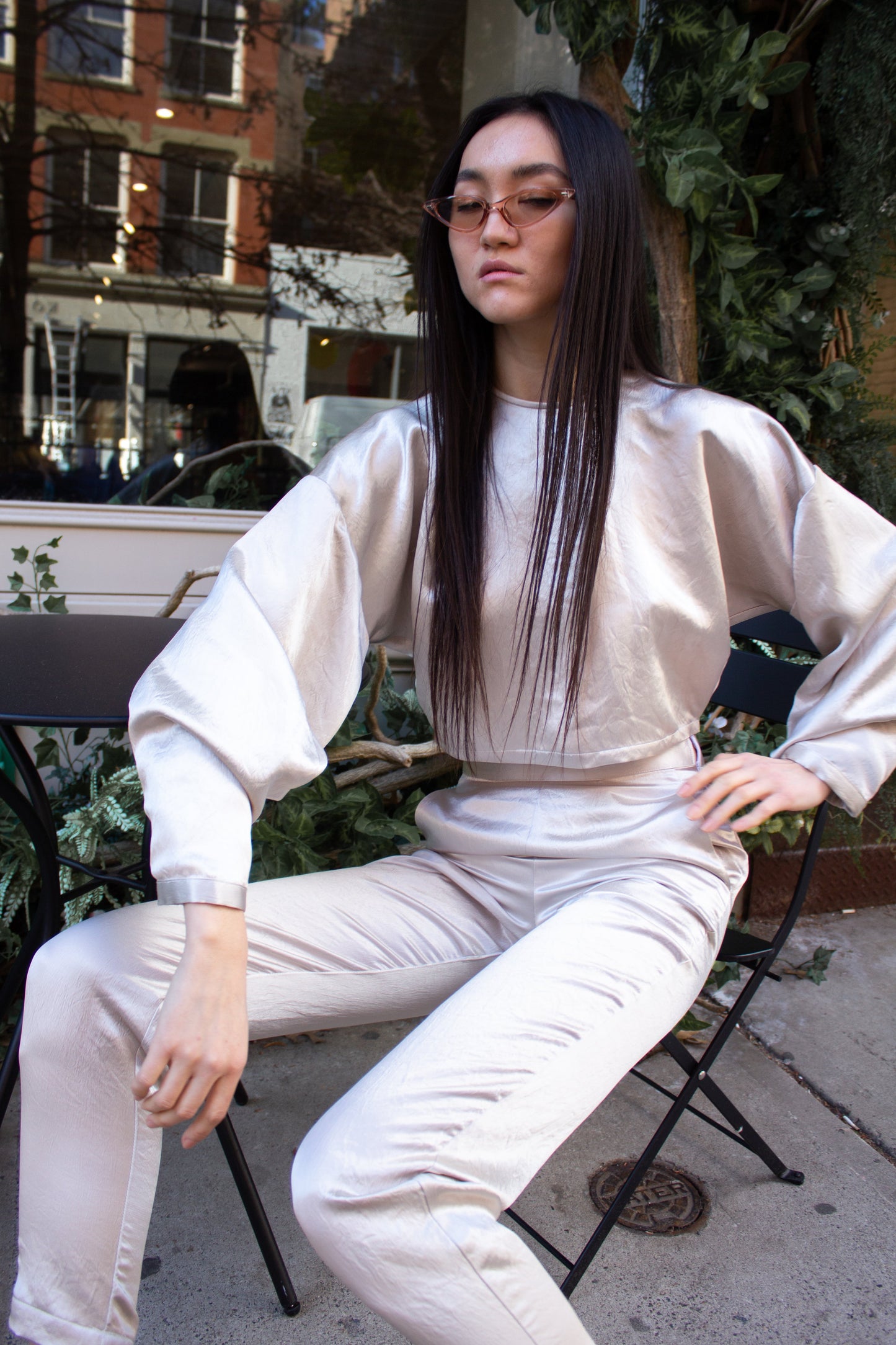 Liora Japanese Silk Sleeveless Top