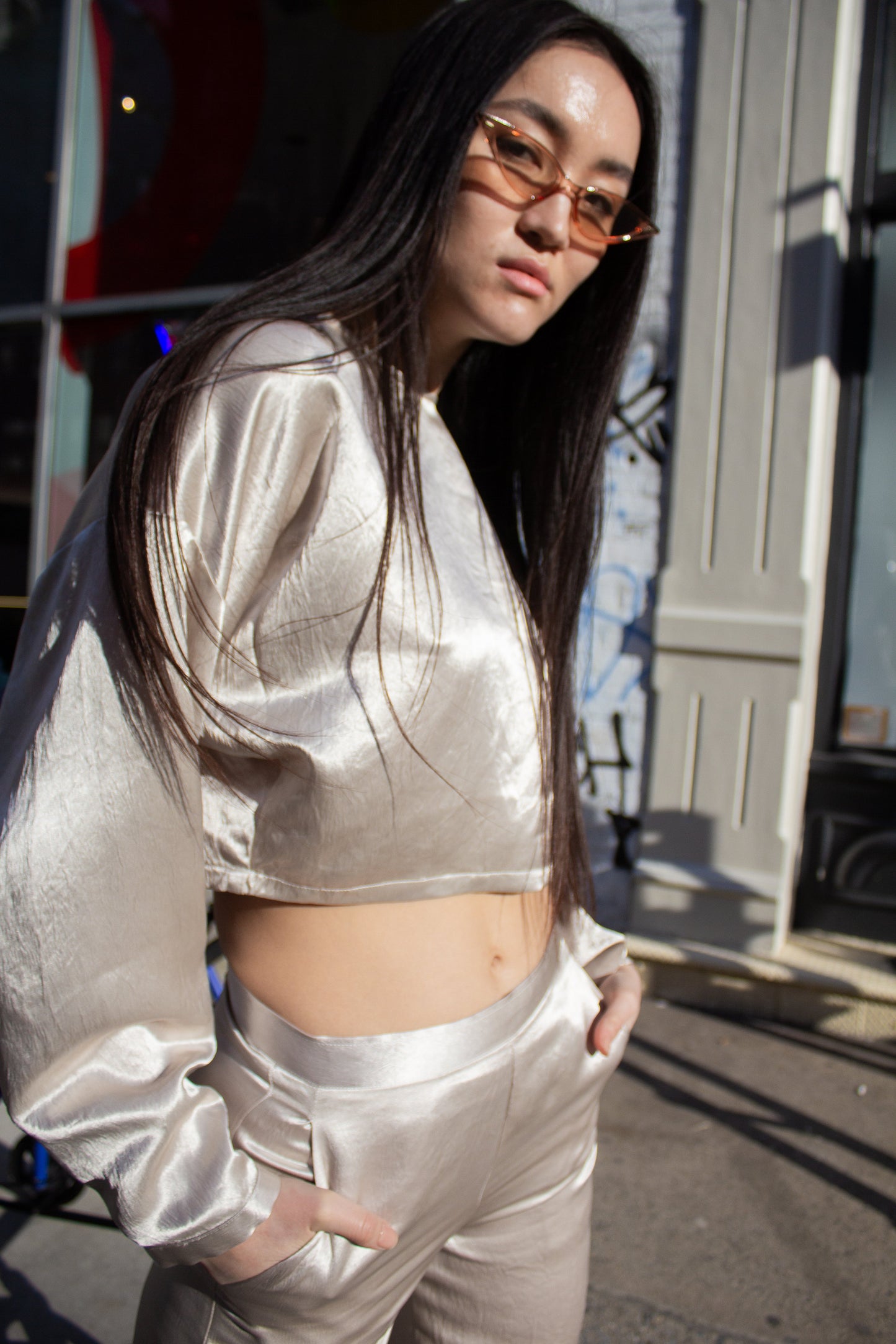Liora Japanese Silk Sleeveless Top