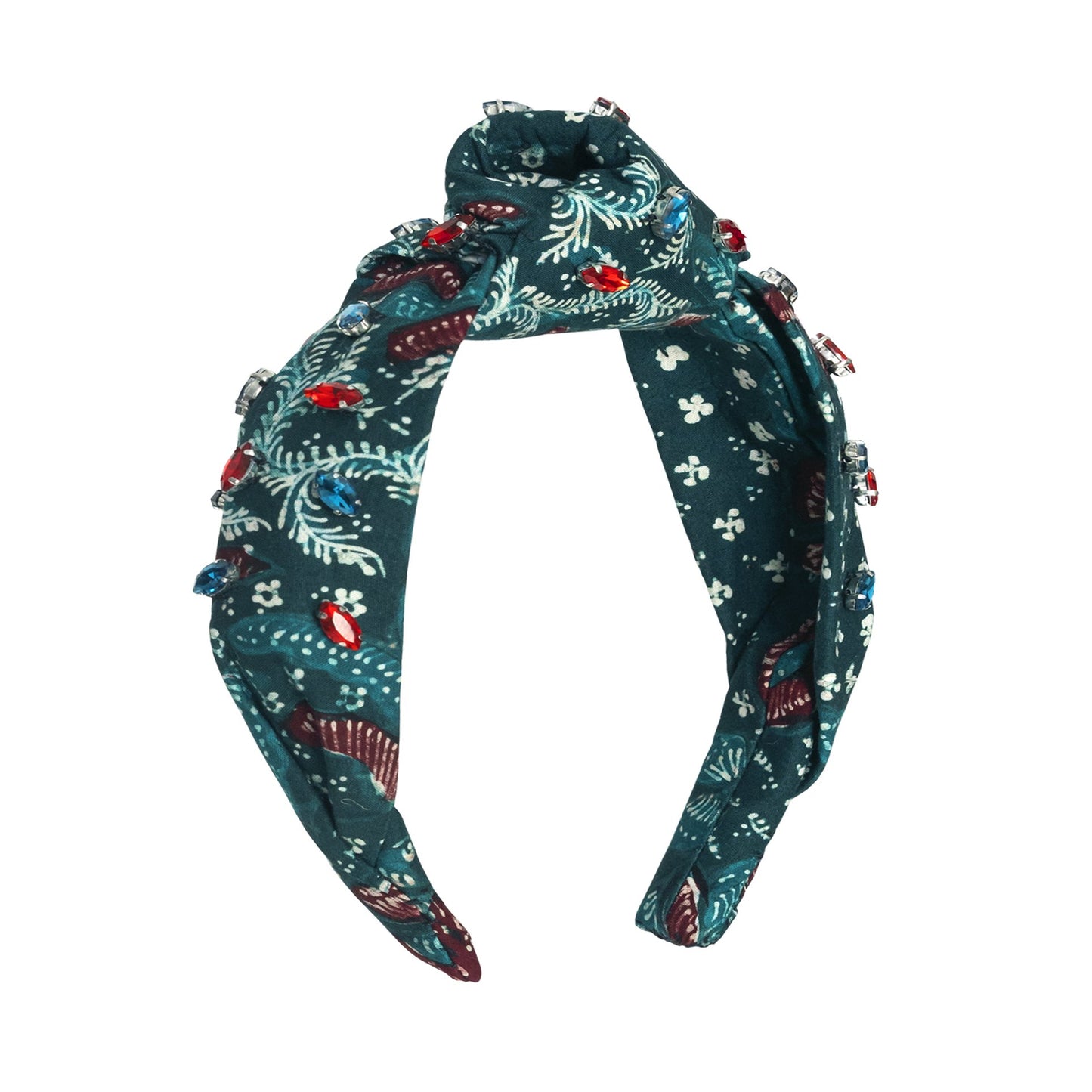 Liora Emerald Batik Crystal Headband