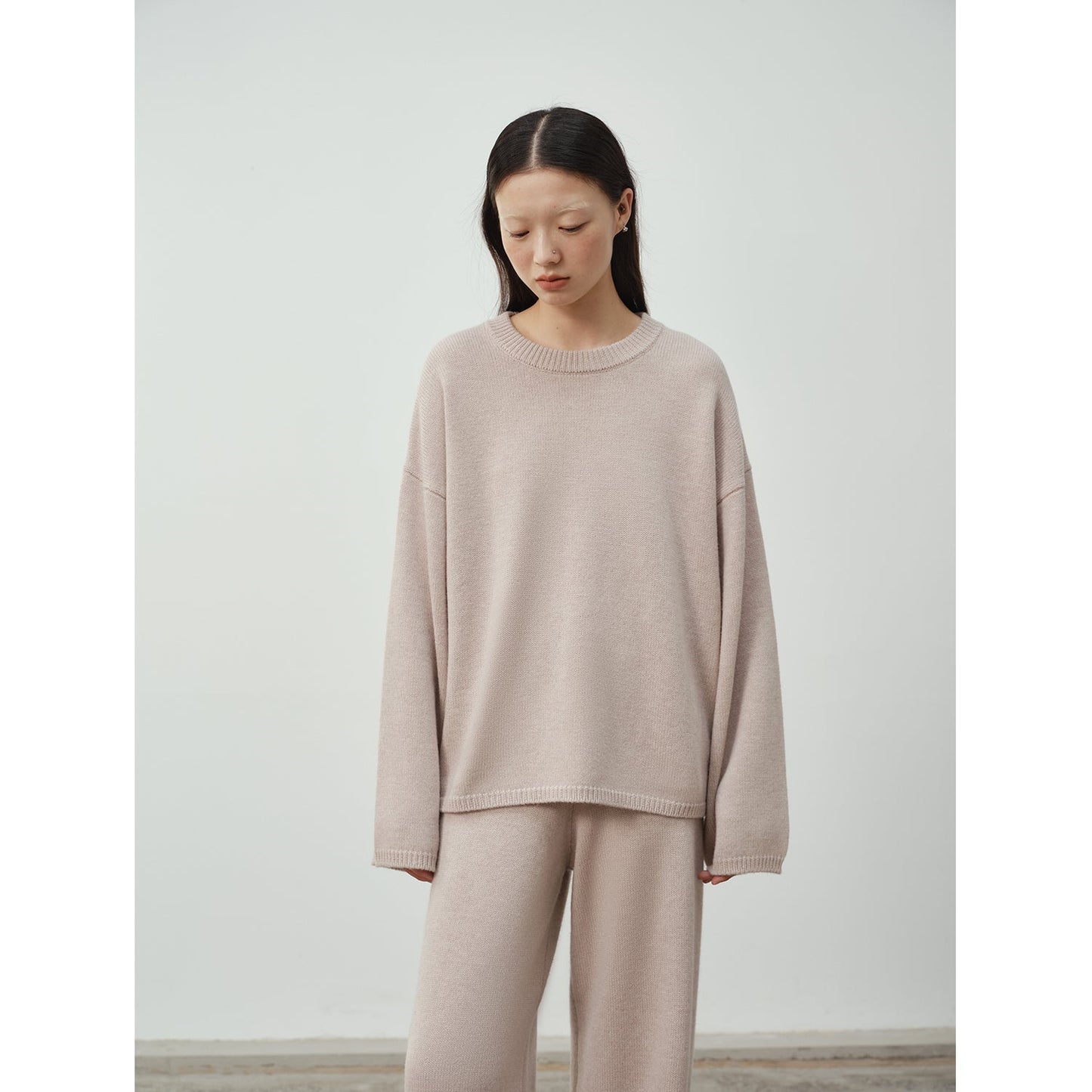 Solange Merino Wool Knit Set, Top & Pants