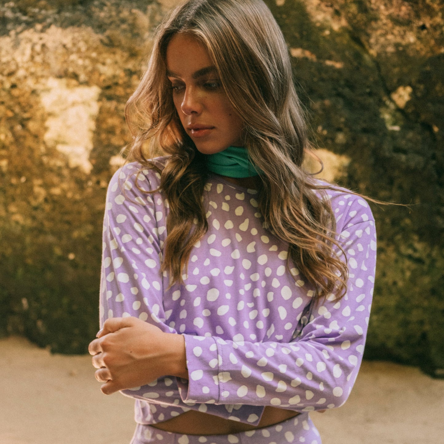 Solène Lilac Purple Organic Cotton Sweatshirt