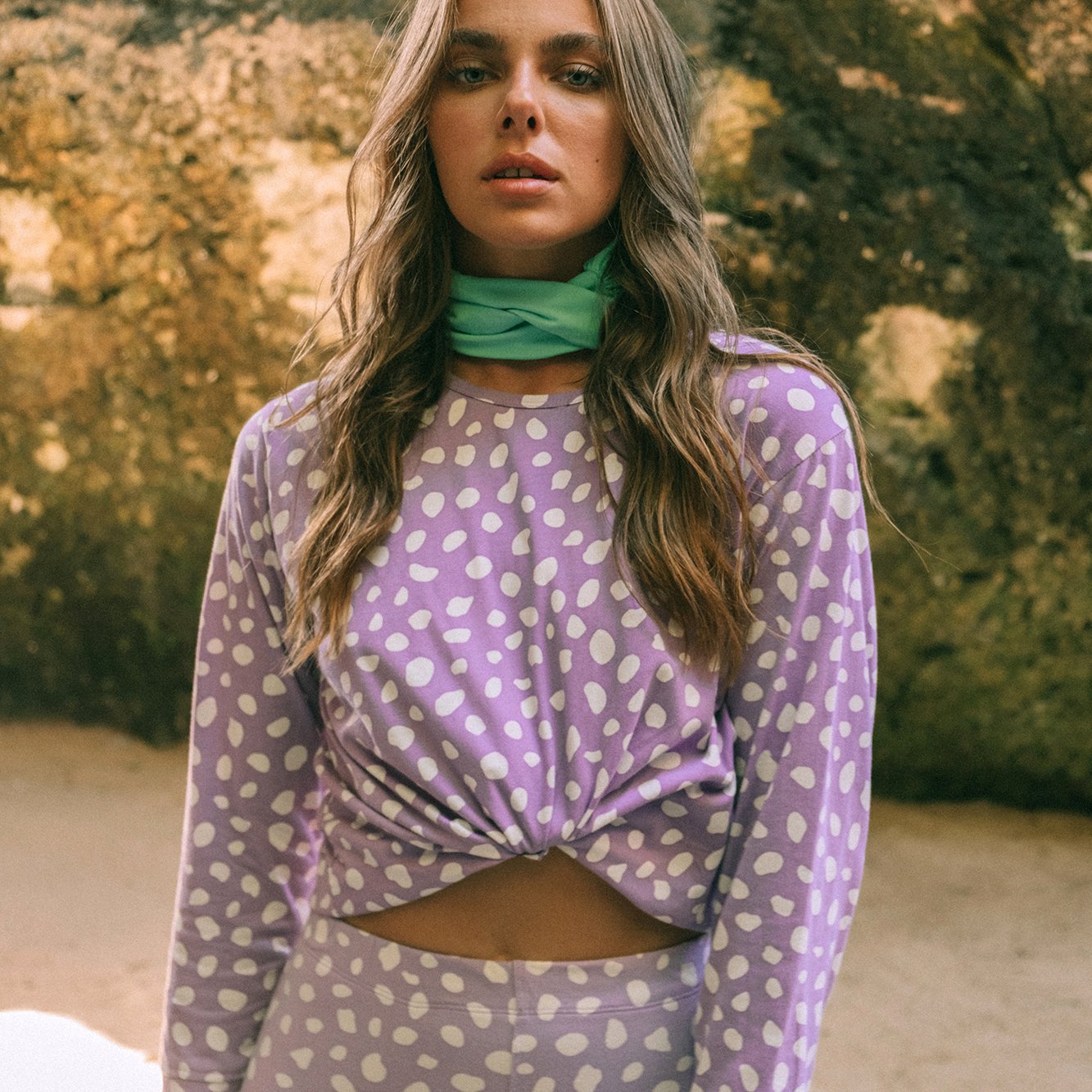 Solène Lilac Purple Organic Cotton Sweatshirt