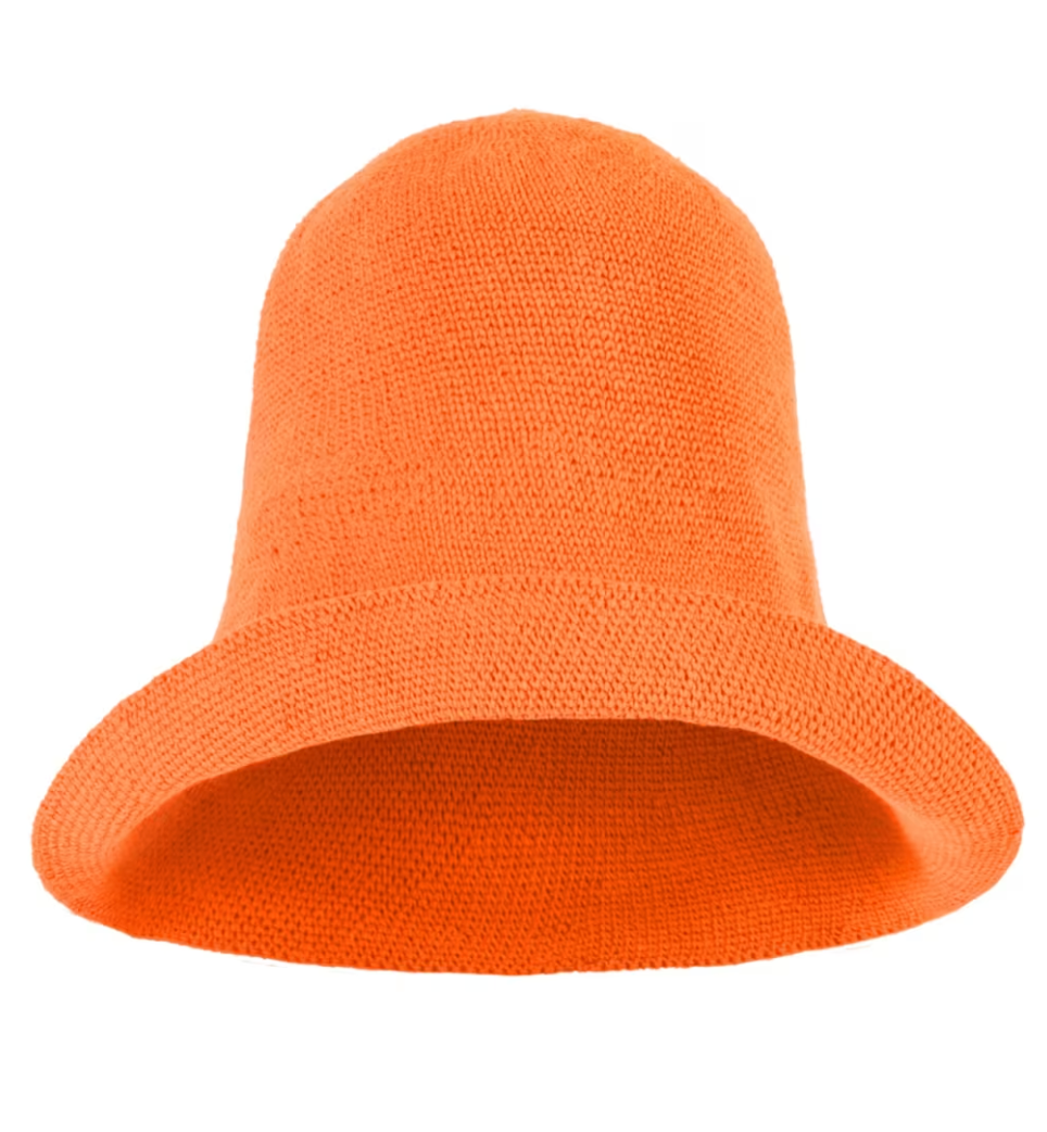 CALLA Crochet Sun Hat, Tangerine Orange