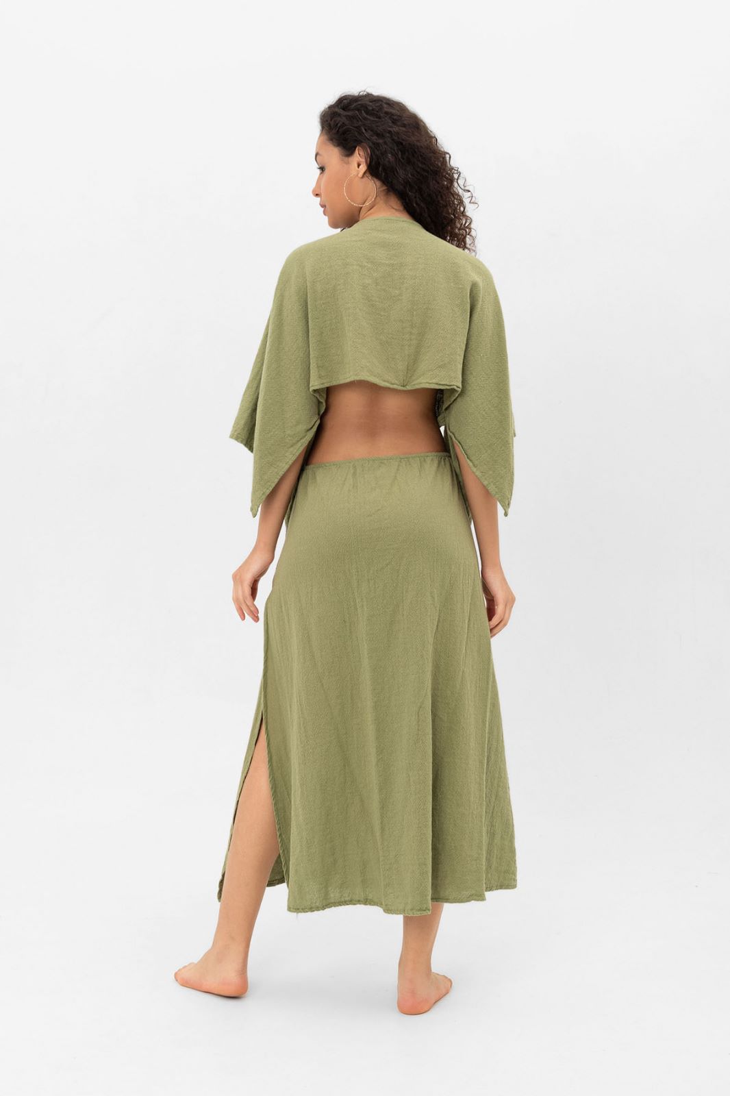 Celeste Organic Cotton Cut-Out Dress