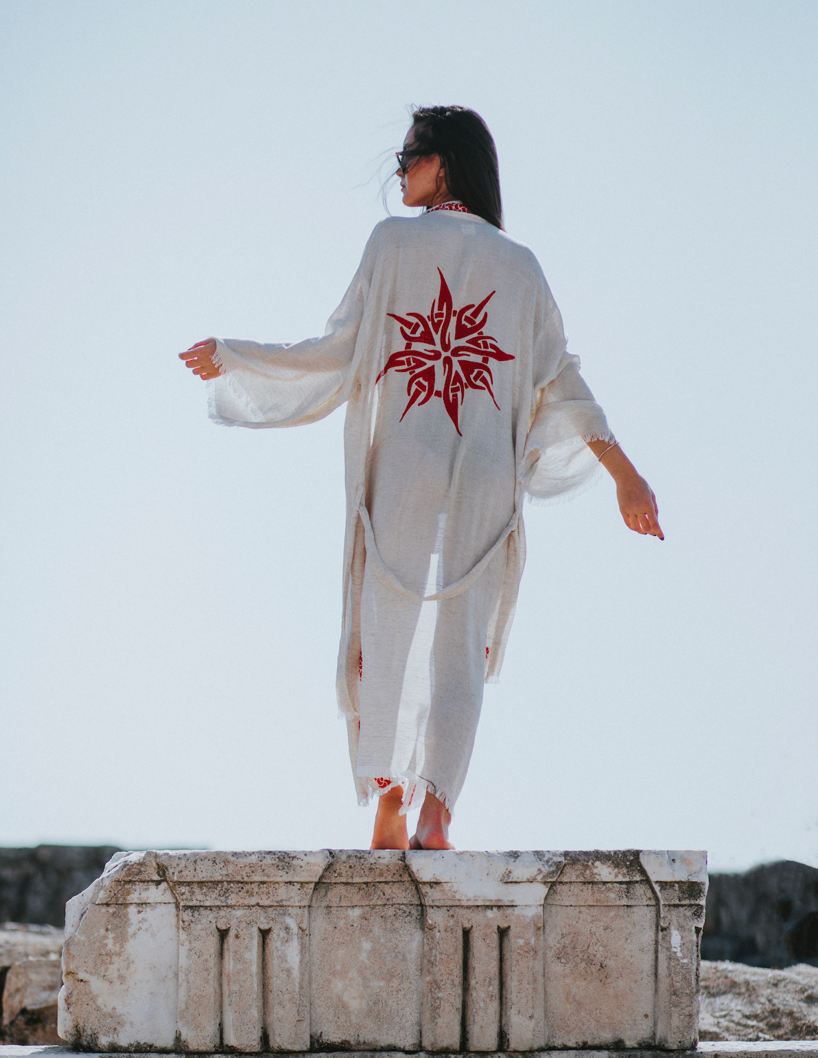 Heritage Linen-Cotton Printed Kimono