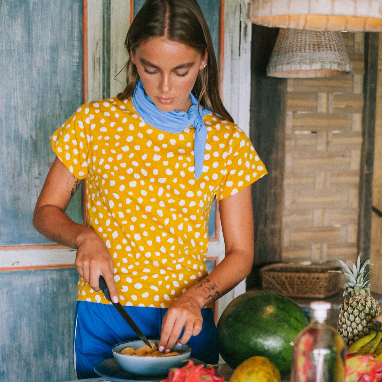 Zafira Golden Saffron Organic Cotton Shirt